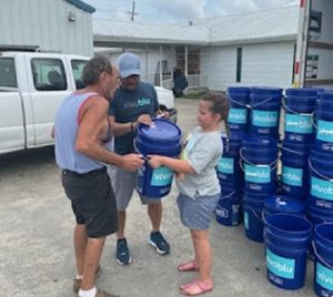 Distributing-water filters in hurricane ida aftermath